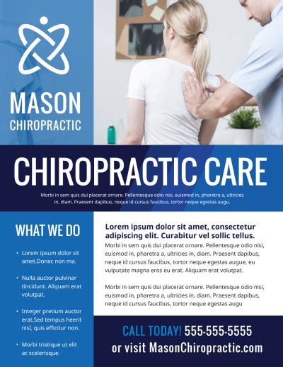 Chiropractic Flyer Templates Mycreativeshop