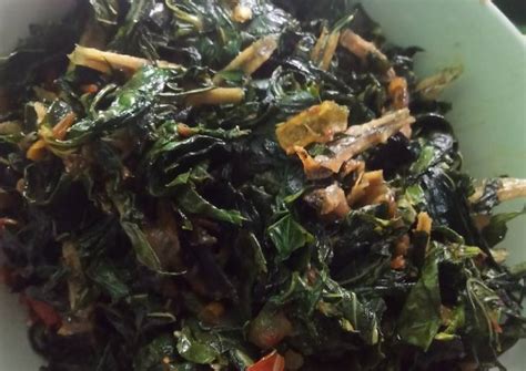 Resep Tumis Daun Singkong Teri Oleh Olivia Cookpad