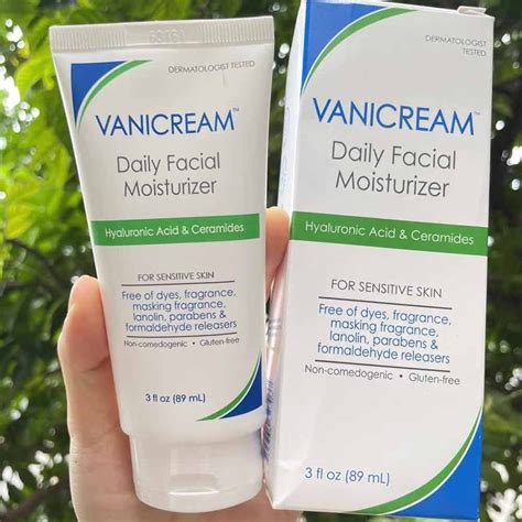 Vanicream Daily Facial Moisturizer 89ml With Hyaluronic Acid For Sensitive Skin Fragrance Free