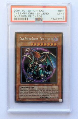 Psa Mint Yu Gi Oh Ioc Chaos Emperor Dragon Envoy Of The End