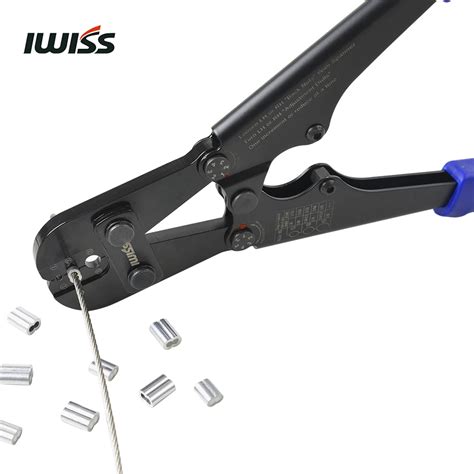 Iws 1608m Wire Rope Crimping Tool For Copper Aluminum Oval Sleeves Stop