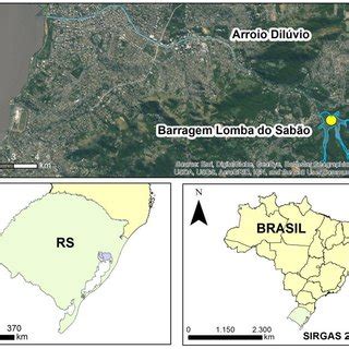 Localiza O Da Barragem Lomba Do Sab O E Do Arroio Dil Vio Dados E