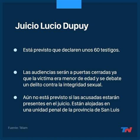 Crimen De Lucio Dupuy La Justicia Le Puso Fecha Al Comienzo Del Juicio