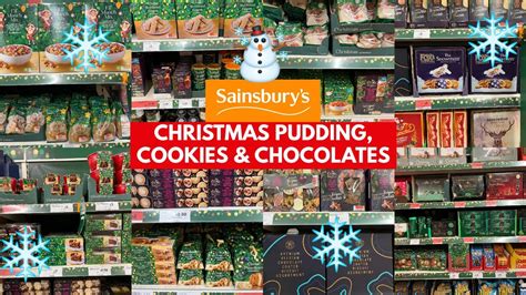 Sainsburys Christmas Pudding Cookies And Chocolates With Price Dec 2022