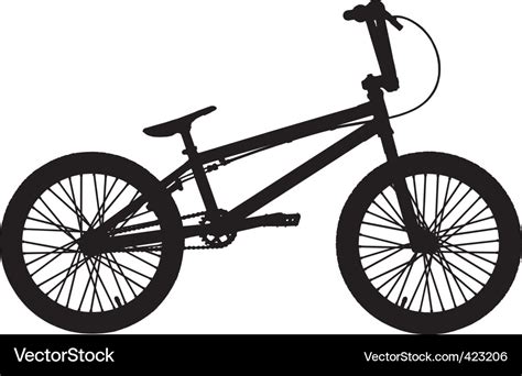 Bmx Silhouette Royalty Free Vector Image Vectorstock