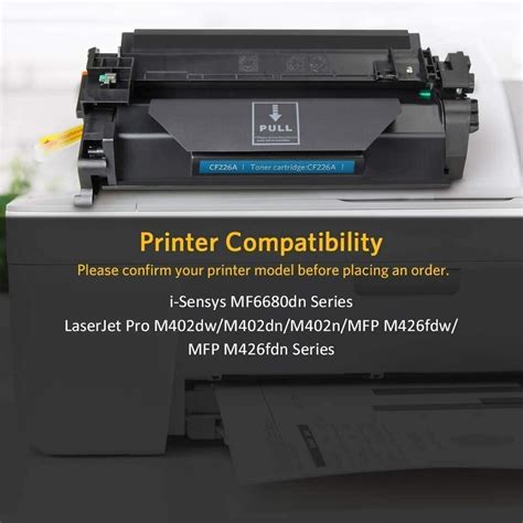 V4ink 26a Cf226a Black Toner Cartridge For Hp Laserjet Pro Mfp M426fdw