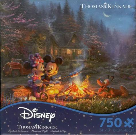 Disney Ceaco Thomas Kinkade Mickey And Minnie Piece Jigsaw Puzzle