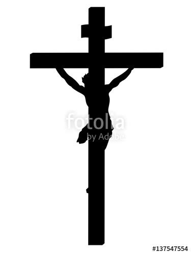 Jesus On The Cross Silhouette Vector At Collection Of