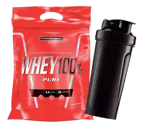 Whey Protein Concentrado 100 Puro Refil 907g Coqueteleira Sabor