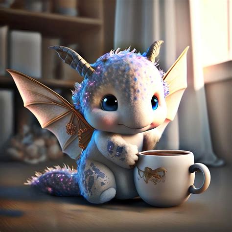 Purple coffee dragon Digital Art by Mythical Designs - Fine Art America