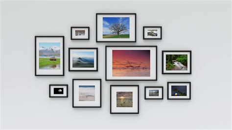 37 Different Types of Picture Frames | Gallery wall, Gallery wall template, Picture frames