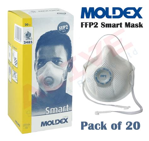 Moldex FFP2 Face Mask 2485 Smart NR D Valved Respirator Half Mask