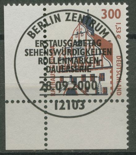 Bund 2000 Sehenswürdigkeiten SWK 2141 Ecke 3 mit ESST BERLIN