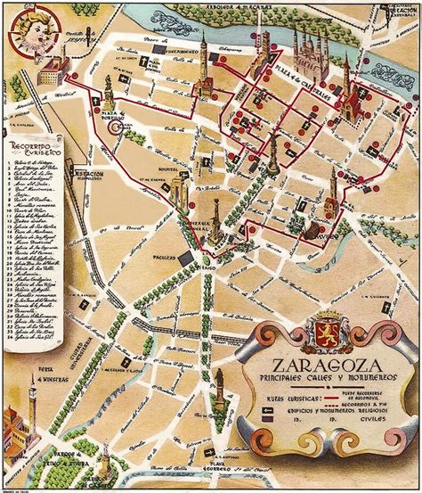 Plano De Zaragoza A O Tur Stico Zaragoza Map Map Screenshot