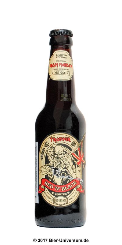 Robinsons Iron Maiden Trooper Red N Black Porter Bier Universum