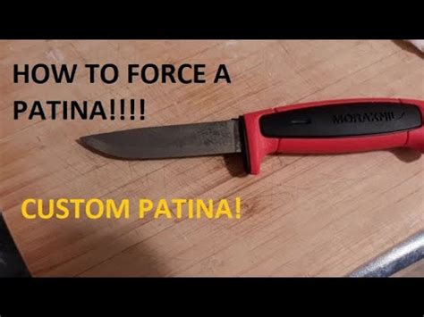 Mora Series How To Force Patina Checkered Pattern On Carbon Steel