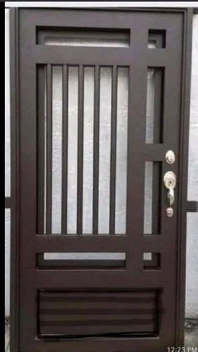 Paint Coated Brown Mild Steel Main Door For Home Thickness Mm At