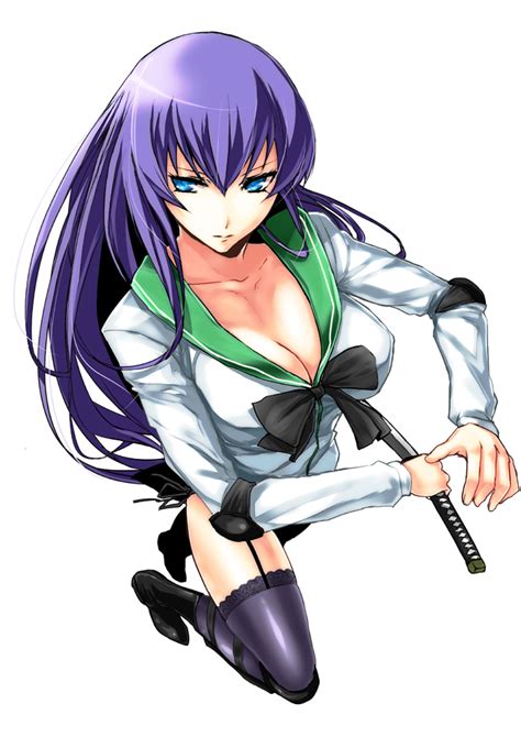 Busujima Saeko Highschool Of The Dead Drawn By Risutan Danbooru