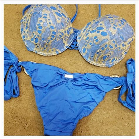 Beach Bunny Swim Stunning Beach Bunny Royal Blue Gold Bikini L