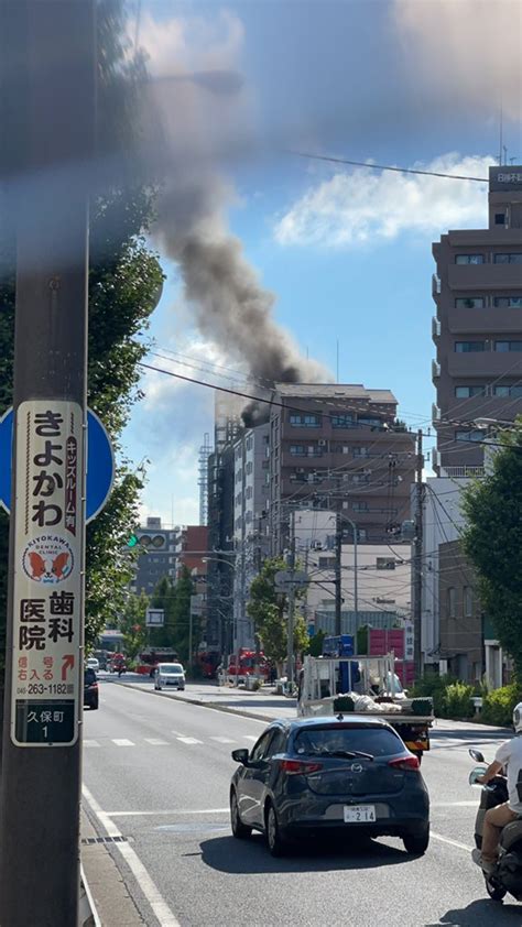 【火災】神奈川県横浜市西区久保町で火事「マンションの最上階が煙吹いてた、周辺が渋滞してる」7月22日 まとめ部