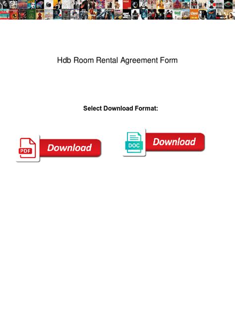 Fillable Online Hdb Room Rental Agreement Form Hdb Room Rental