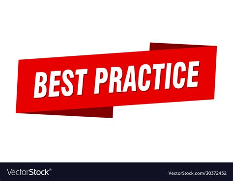 Best Practice Banner Template Royalty Free Vector Image