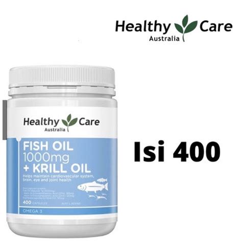 Jual Healthy Care Fish Oil Mg Krill Oil Capsules Shopee