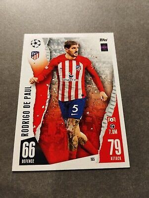 Rodrigo De Paul Atletico Madrid Argentinien Topps EBay