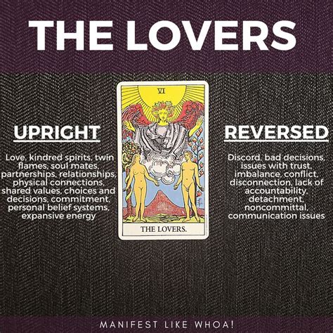 The Lovers Tarot Card Meanings Symbolism The Lovers Tarot Card The