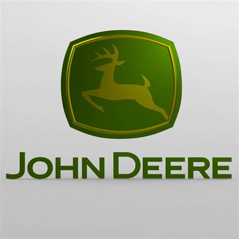 John Deere Logo 3d Model By 3dlogoman