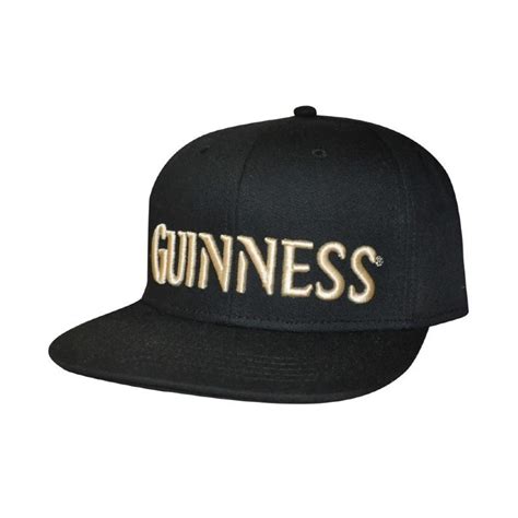 Guinness Logo Flat Peak Baseball Cap A Bit Of Home