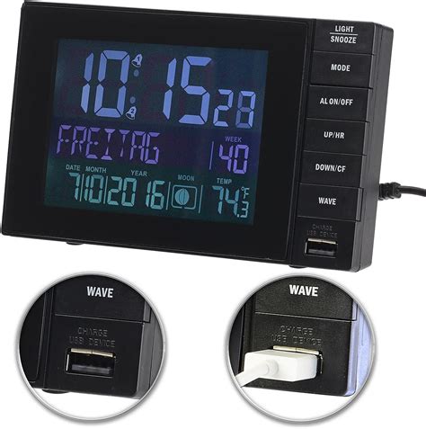 Infactory R Veil Digital Radio Pilot Avec Thermom Tre Et Port Usb A