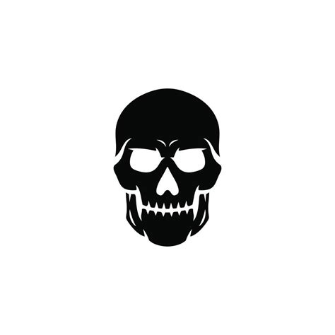 Skull Simple Flat Icon Vector 14635026 Vector Art At Vecteezy