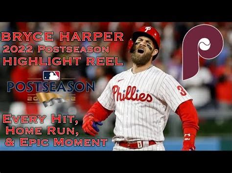 Bryce Harper 2022 Postseason Highlight Reel I All Hits HRs EPIC