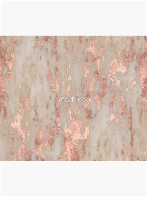 Rose Gold Genoa Marble Sticker For Sale By Marbleco Redbubble