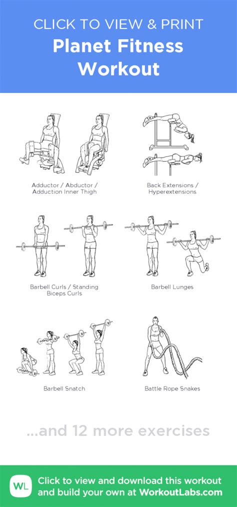 Planet Fitness Circuit Workout Sheet Pdf