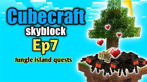 Cubecraft Skyblock Ep7 Jungle Island Quests Bedrock Editions YouTube