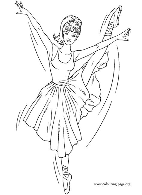 Barbie Ballerina Coloring Pages - Coloring Home