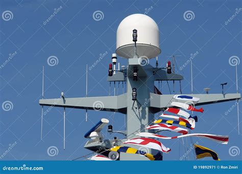 Navy Frigate Warship stock image. Image of dish, conflict - 19892971