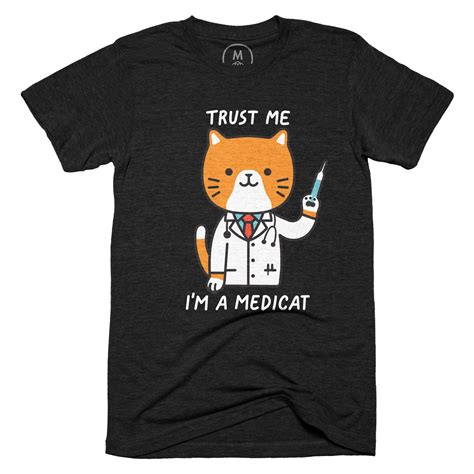 “trust Me Im Medicat Medical Cat Doctor Funny Pun” Designed By Gustopo