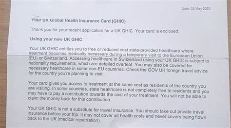 Free Uk Global Health Insurance Card Ghic Hotukdeals