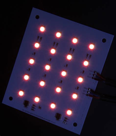 WS2811 DC24v 4X5 Leds Rigid Matrix Custom LED IPixel LED