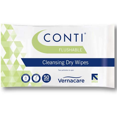 Conti® Flushable Dry Wipe Cfw050