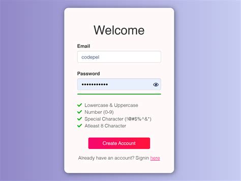 Javascript Password Strength Checker — Codepel