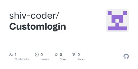 GitHub Shiv Coder Customlogin