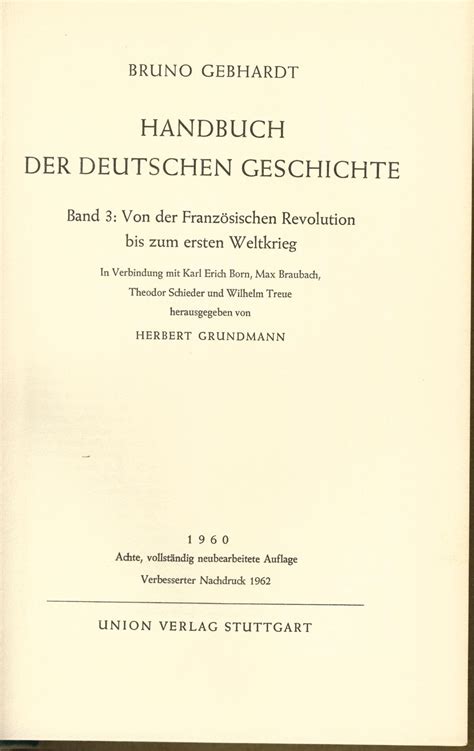 Handbuch Der Deutschen Geschichte 1 Bis 4 Band By Grundmann Herbert