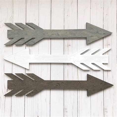 Farmhouse Arrow Wooden Arrow Wall Decor Wooden Wall Arrows Etsy Arrow Wall Decor Wooden