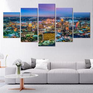 San Antonio Skyline Canvas Wall Art | by Stunning Canvas Prints