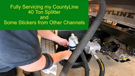 89 Complete Service Of County Line 40 Ton Splitter Countyline