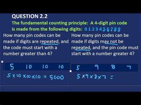 Grade Mathematics Probability And The Fundamental Counting